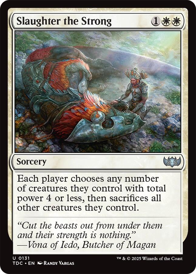 Slaughter the Strong [Tarkir: Dragonstorm Commander] | Clutch Gaming