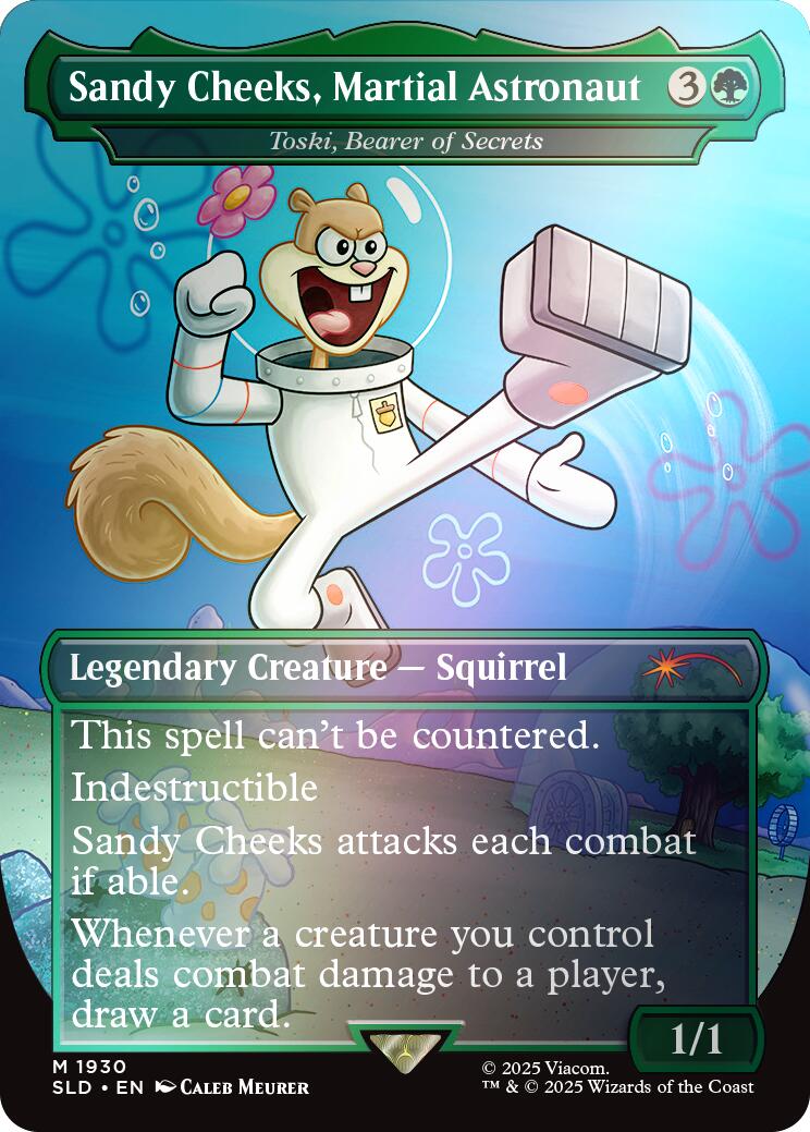 Sandy Cheeks, Martial Astronaut - Toski, Bearer of Secrets (Rainbow Foil) [Secret Lair Drop Series] | Clutch Gaming