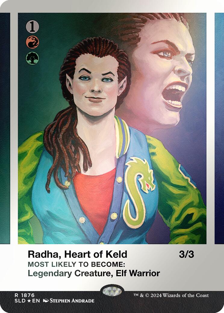 Radha, Heart of Keld (Rainbow Foil) [Secret Lair Drop Series] | Clutch Gaming