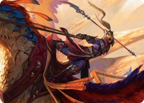Dragonback Lancer Art Card (3/54) [Tarkir: Dragonstorm Art Series] | Clutch Gaming