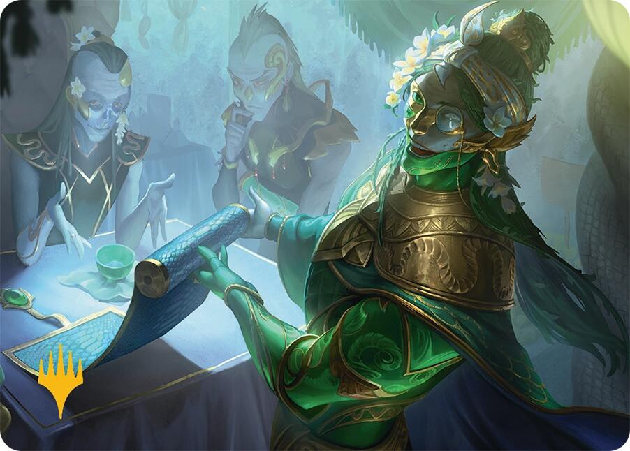 Sibsig Appraiser Art Card (8/54) (Gold-Stamped Signature) [Tarkir: Dragonstorm Art Series] | Clutch Gaming