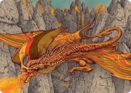 Magmatic Hellkite Art Card (34/54) [Tarkir: Dragonstorm Art Series] | Clutch Gaming