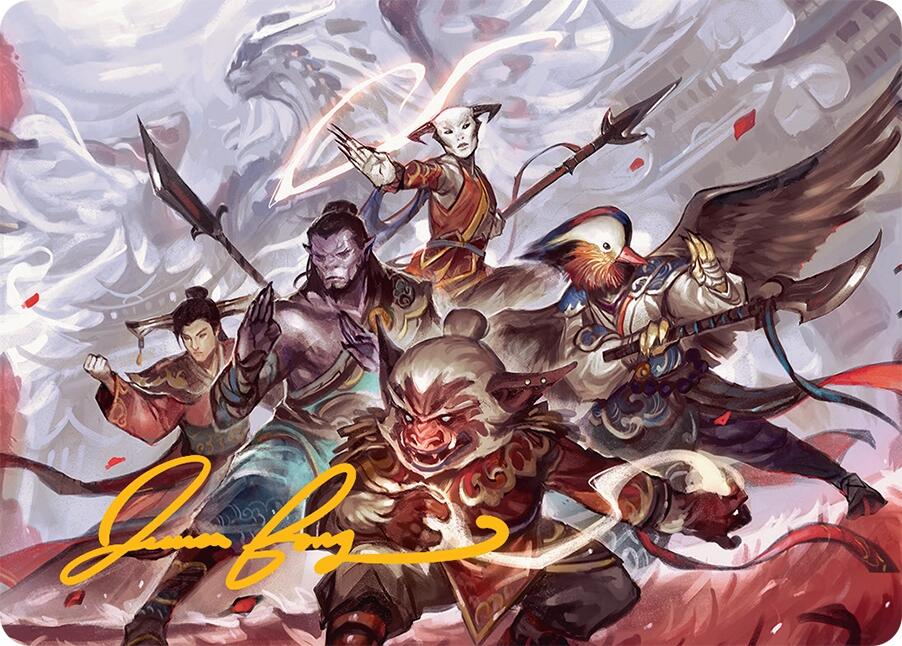 Will of the Jeskai Art Card (54/54) (Gold-Stamped Signature) [Tarkir: Dragonstorm Art Series] | Clutch Gaming