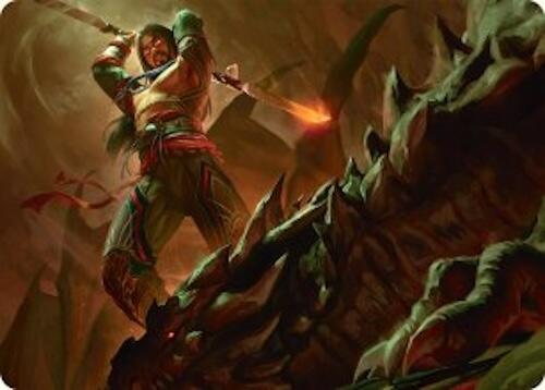 Sarkhan's Resolve Art Card (18/54) [Tarkir: Dragonstorm Art Series] | Clutch Gaming