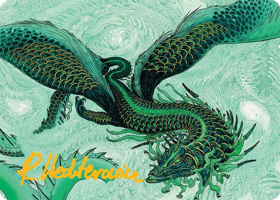 Teval, Arbiter of Virtue Art Card (38/54) (Gold-Stamped Signature) [Tarkir: Dragonstorm Art Series] | Clutch Gaming