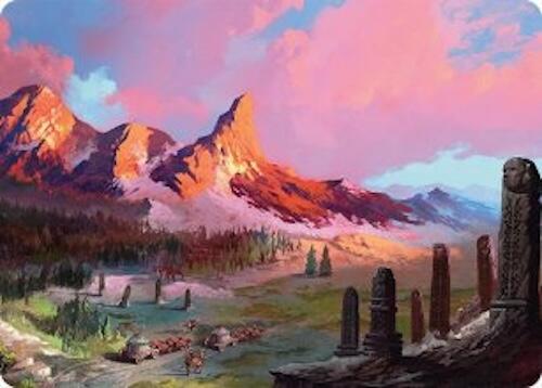 Rugged Highlands Art Card (29/54) [Tarkir: Dragonstorm Art Series] | Clutch Gaming