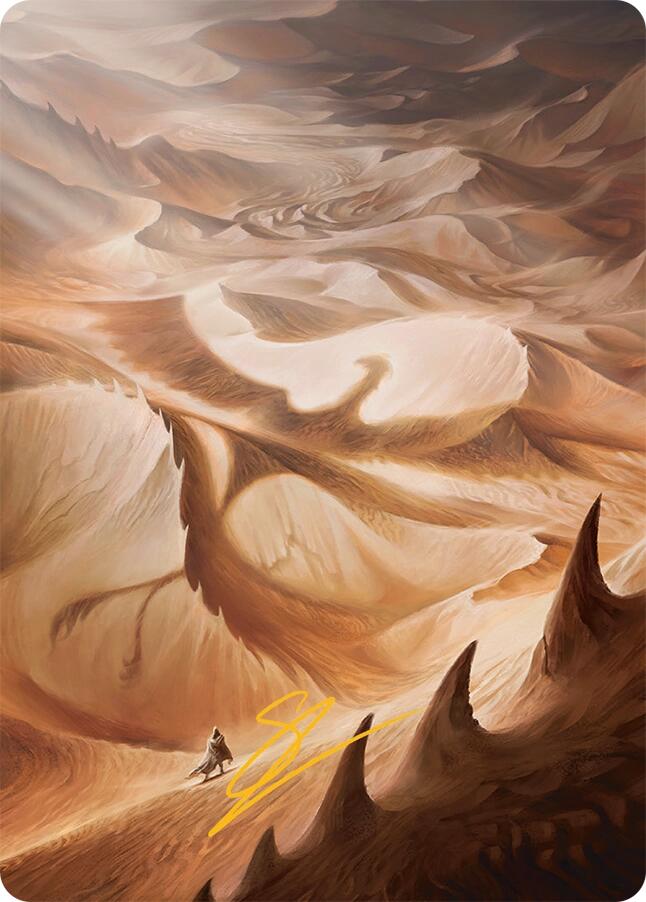 Plains Art Card (30/54) (Gold-Stamped Signature) [Tarkir: Dragonstorm Art Series] | Clutch Gaming