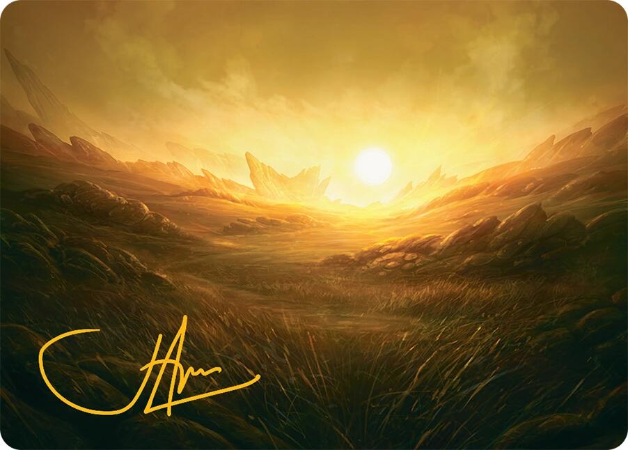 Plains Art Card (31/54) (Gold-Stamped Signature) [Tarkir: Dragonstorm Art Series] | Clutch Gaming