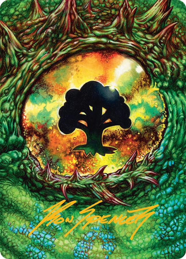 Forest Art Card (32/54) (Gold-Stamped Signature) [Tarkir: Dragonstorm Art Series] | Clutch Gaming