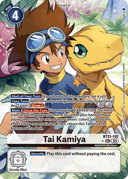 Tai Kamiya [BT21-102] (Alternate Art) [World Convergence] | Clutch Gaming