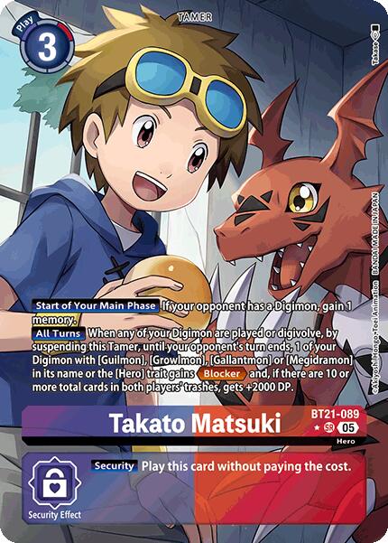Takato Matsuki [BT21-089] (Alternate Art) [World Convergence] | Clutch Gaming