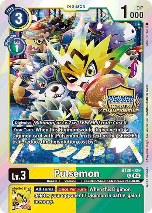 Pulsemon [BT20-029] (Regionals 25-26 Champion Card Set Season 1) [Release Special Booster Ver.2.5 Promos] | Clutch Gaming
