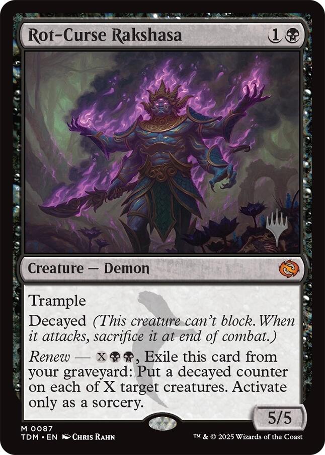 Rot-Curse Rakshasa [Tarkir: Dragonstorm Promos] | Clutch Gaming