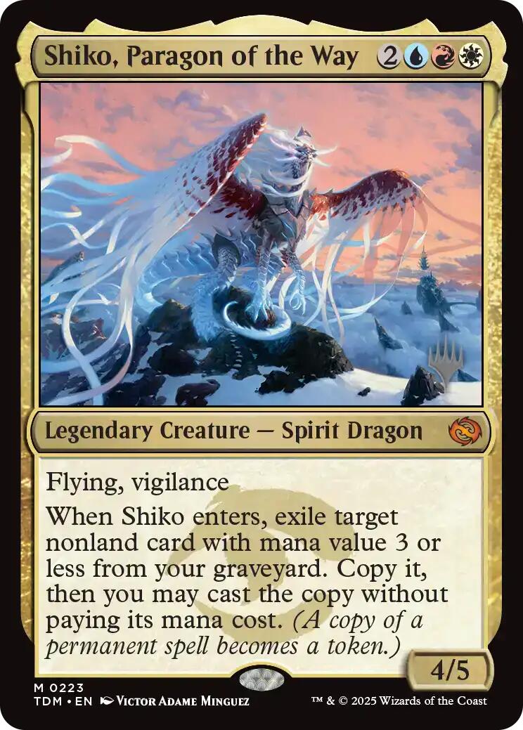 Shiko, Paragon of the Way [Tarkir: Dragonstorm Promos] | Clutch Gaming