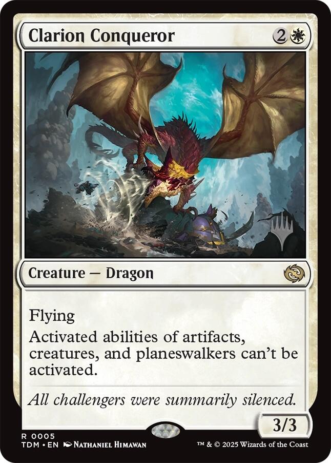 Clarion Conqueror [Tarkir: Dragonstorm Promos] | Clutch Gaming