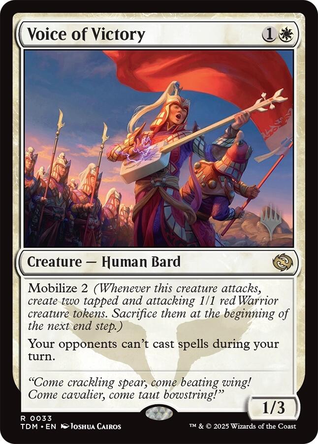 Voice of Victory [Tarkir: Dragonstorm Promos] | Clutch Gaming
