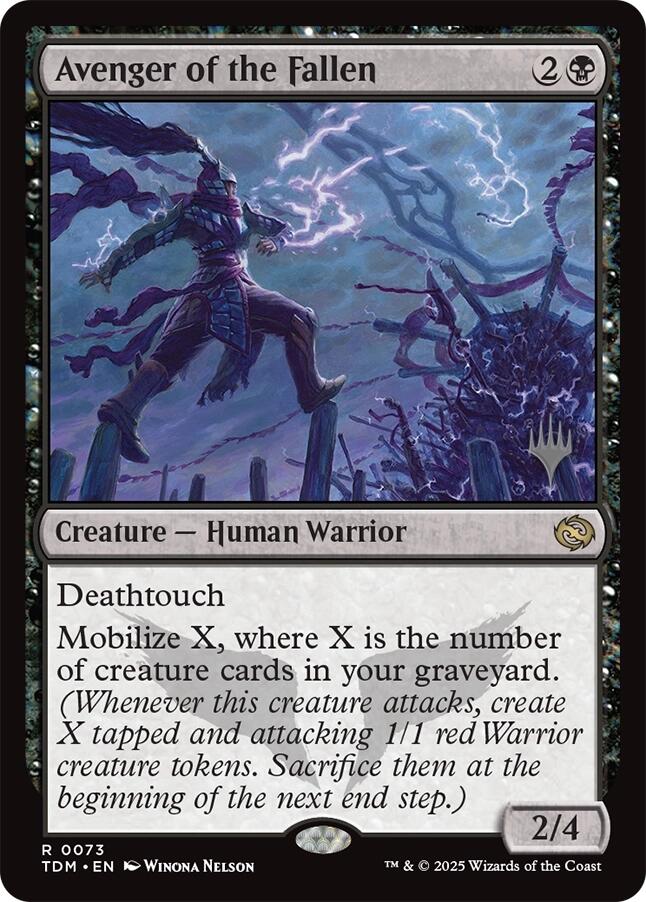 Avenger of the Fallen [Tarkir: Dragonstorm Promos] | Clutch Gaming
