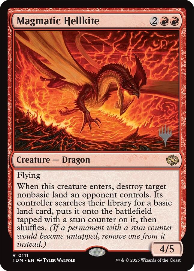 Magmatic Hellkite [Tarkir: Dragonstorm Promos] | Clutch Gaming