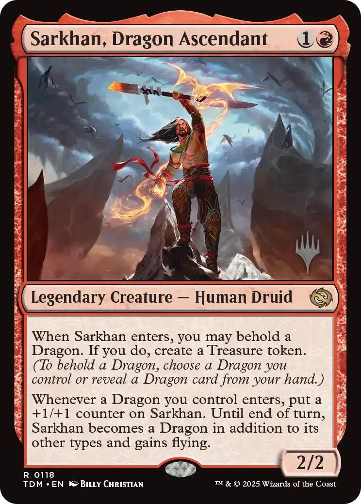Sarkhan, Dragon Ascendant [Tarkir: Dragonstorm Promos] | Clutch Gaming