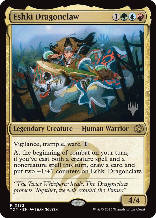 Eshki Dragonclaw [Tarkir: Dragonstorm Promos] | Clutch Gaming