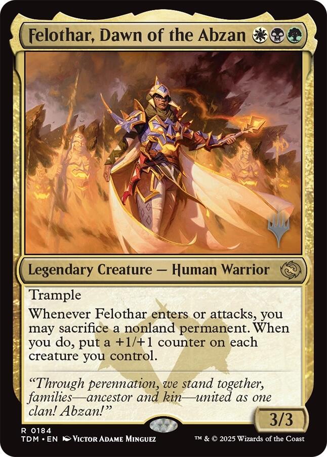 Felothar, Dawn of the Abzan [Tarkir: Dragonstorm Promos] | Clutch Gaming