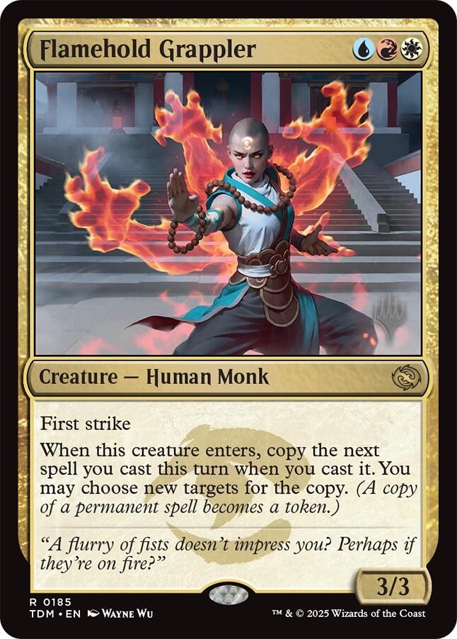 Flamehold Grappler [Tarkir: Dragonstorm Promos] | Clutch Gaming
