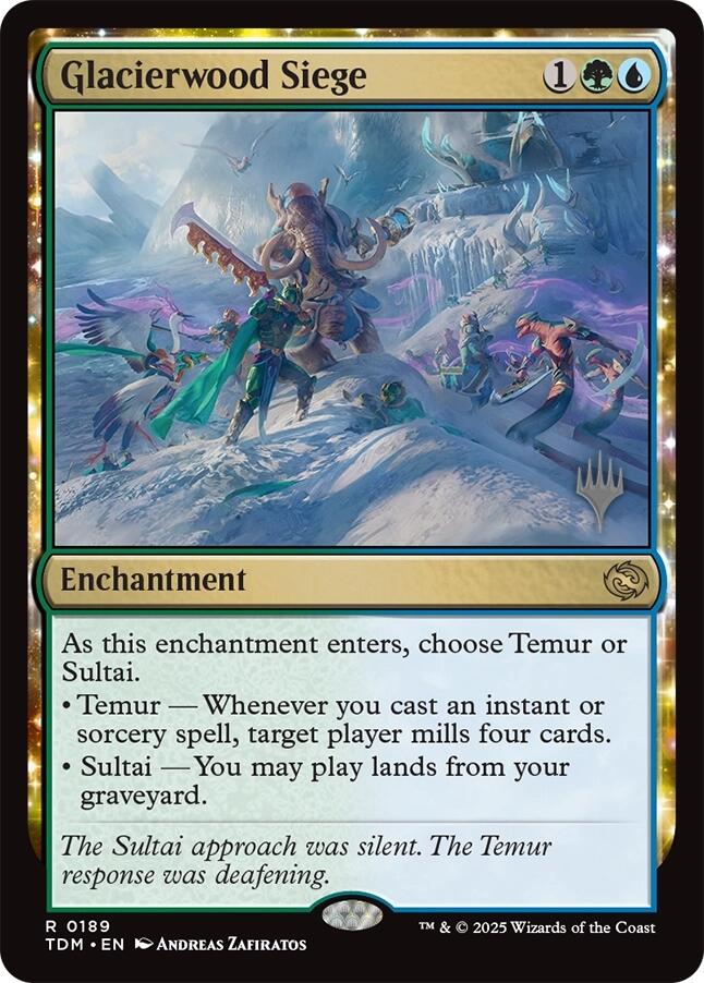 Glacierwood Siege [Tarkir: Dragonstorm Promos] | Clutch Gaming