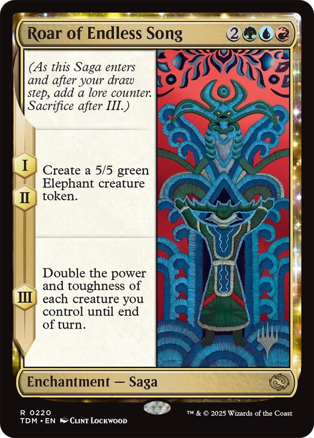 Roar of Endless Song [Tarkir: Dragonstorm Promos] | Clutch Gaming