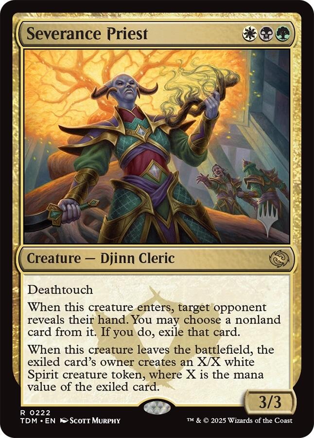 Severance Priest [Tarkir: Dragonstorm Promos] | Clutch Gaming