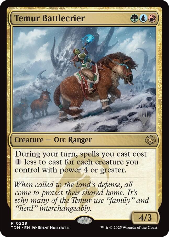 Temur Battlecrier [Tarkir: Dragonstorm Promos] | Clutch Gaming