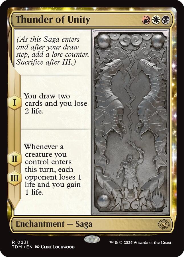 Thunder of Unity [Tarkir: Dragonstorm Promos] | Clutch Gaming