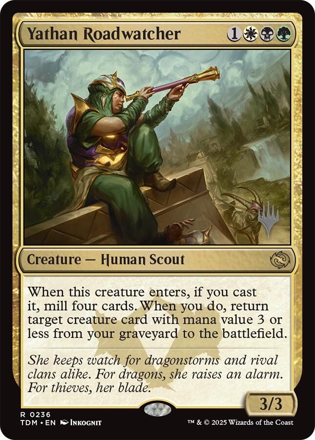 Yathan Roadwatcher [Tarkir: Dragonstorm Promos] | Clutch Gaming