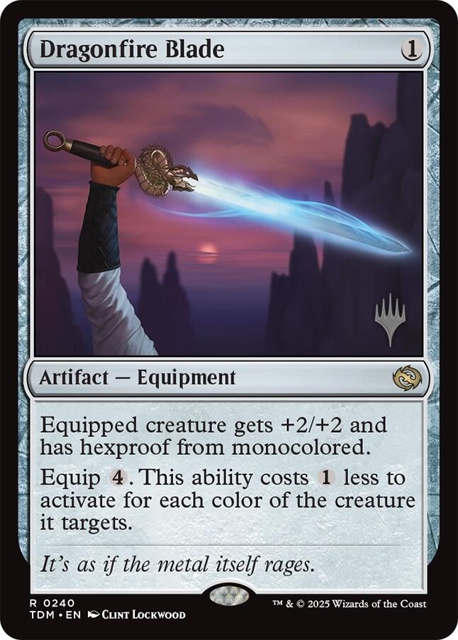 Dragonfire Blade [Tarkir: Dragonstorm Promos] | Clutch Gaming