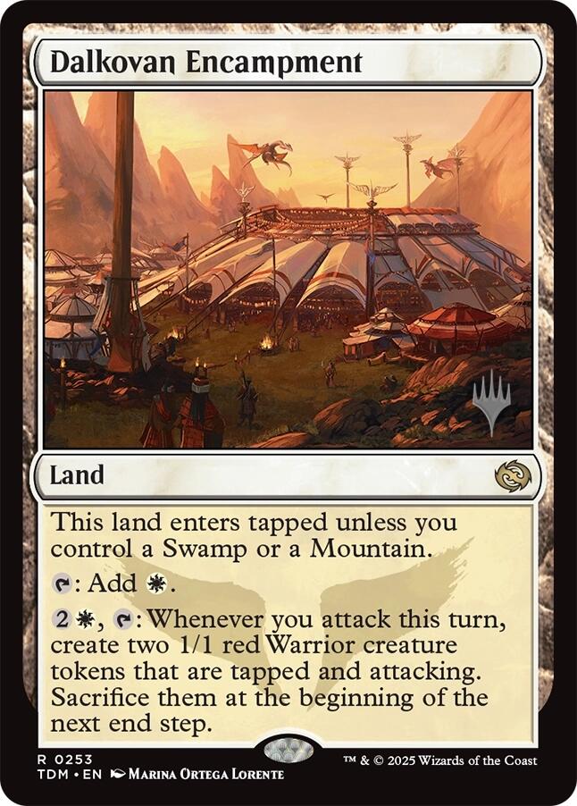 Dalkovan Encampment [Tarkir: Dragonstorm Promos] | Clutch Gaming