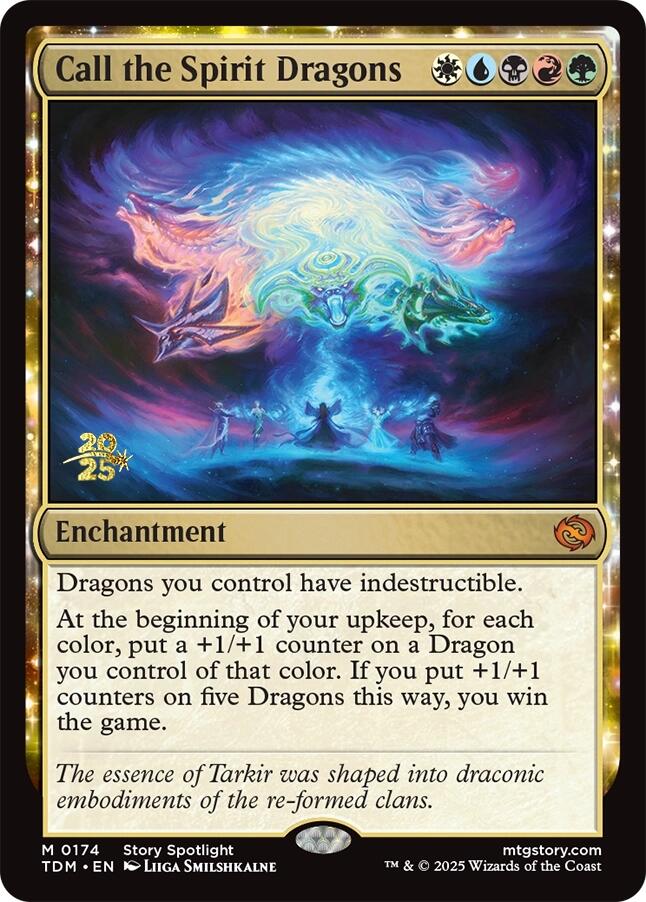 Call the Spirit Dragons [Tarkir: Dragonstorm Prerelease Promos] | Clutch Gaming