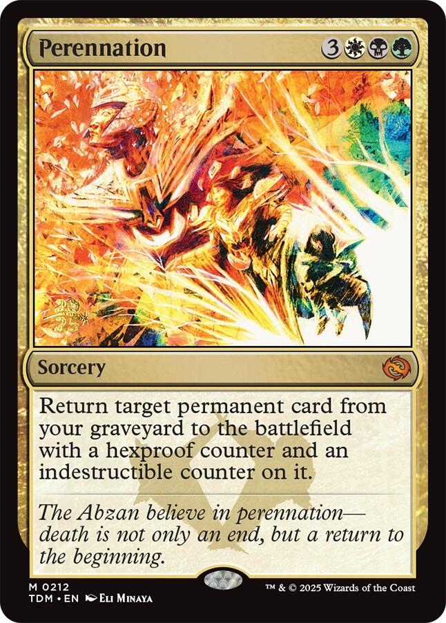 Perennation [Tarkir: Dragonstorm Prerelease Cards] | Clutch Gaming