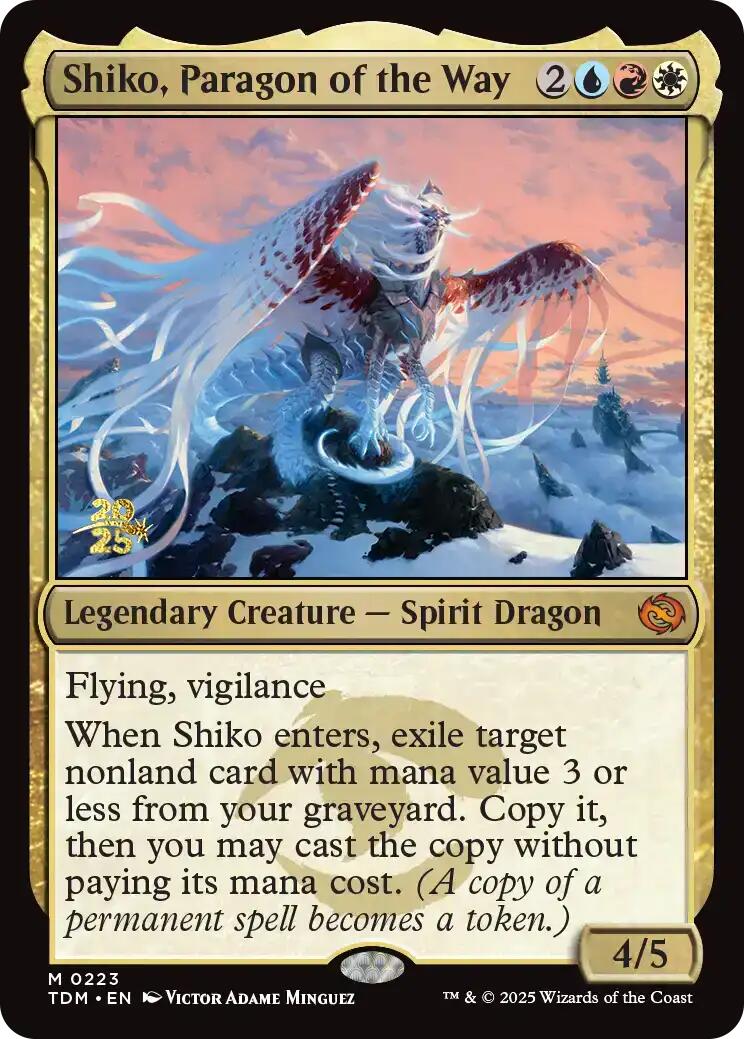 Shiko, Paragon of the Way [Tarkir: Dragonstorm Prerelease Promos] | Clutch Gaming