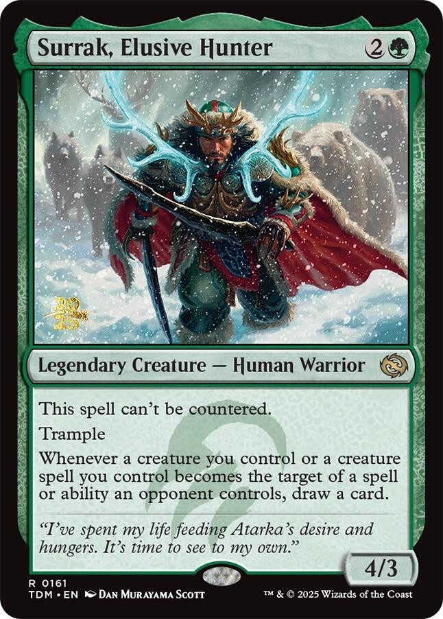 Surrak, Elusive Hunter [Tarkir: Dragonstorm Prerelease Promos] | Clutch Gaming