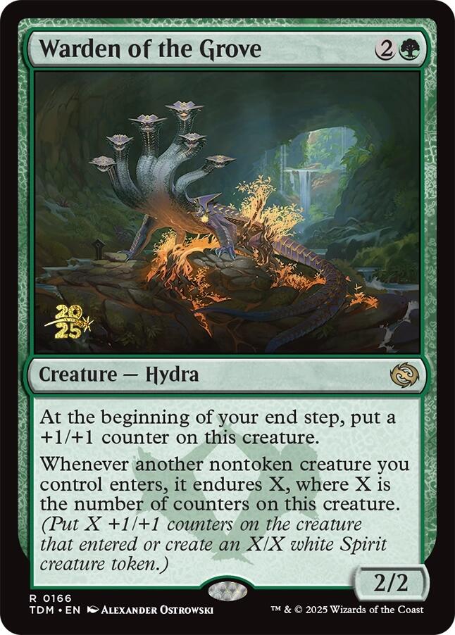 Warden of the Grove [Tarkir: Dragonstorm Prerelease Promos] | Clutch Gaming