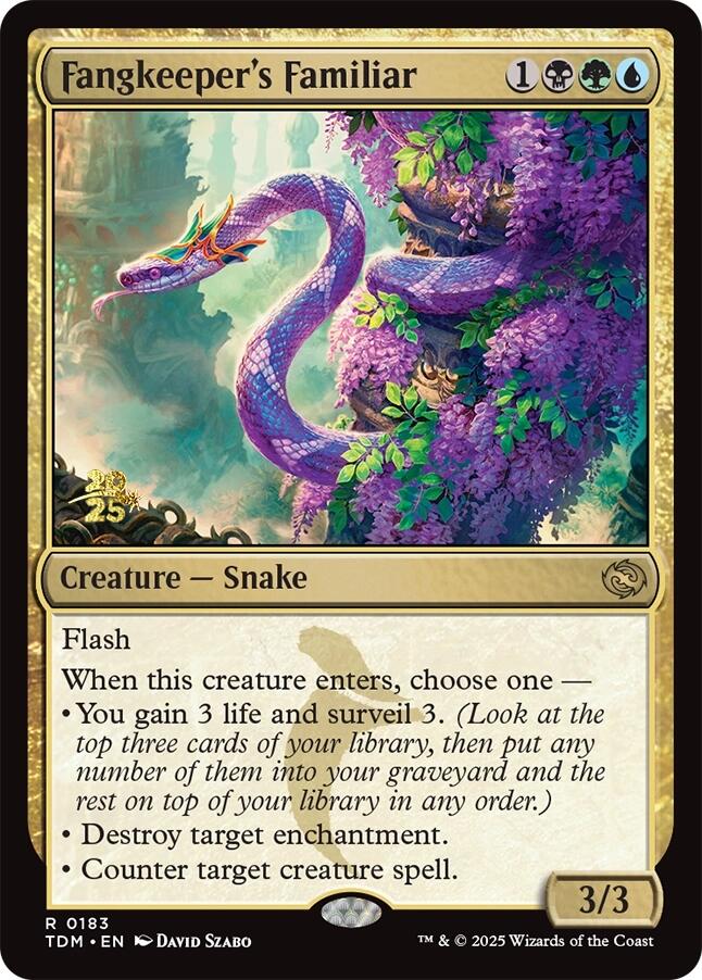 Fangkeeper's Familiar [Tarkir: Dragonstorm Prerelease Promos] | Clutch Gaming