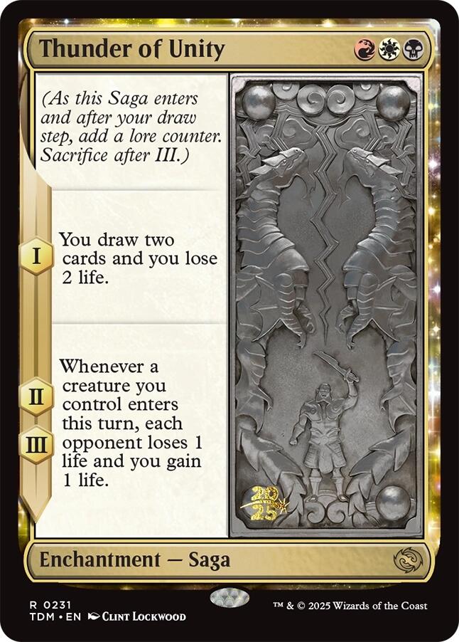 Thunder of Unity [Tarkir: Dragonstorm Prerelease Promos] | Clutch Gaming