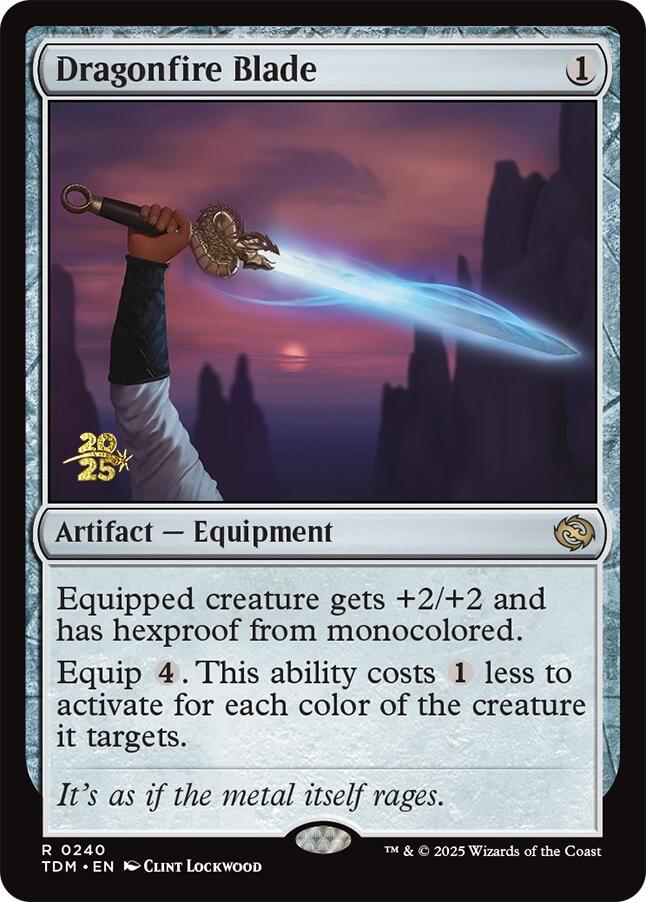 Dragonfire Blade [Tarkir: Dragonstorm Prerelease Promos] | Clutch Gaming