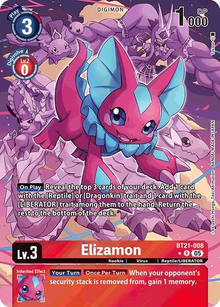 Elizamon [BT21-008] (Alternate Art) [World Convergence] | Clutch Gaming