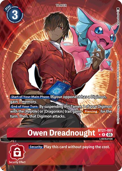 Owen Dreadnought [BT21-081] (Alternate Art) [World Convergence] | Clutch Gaming