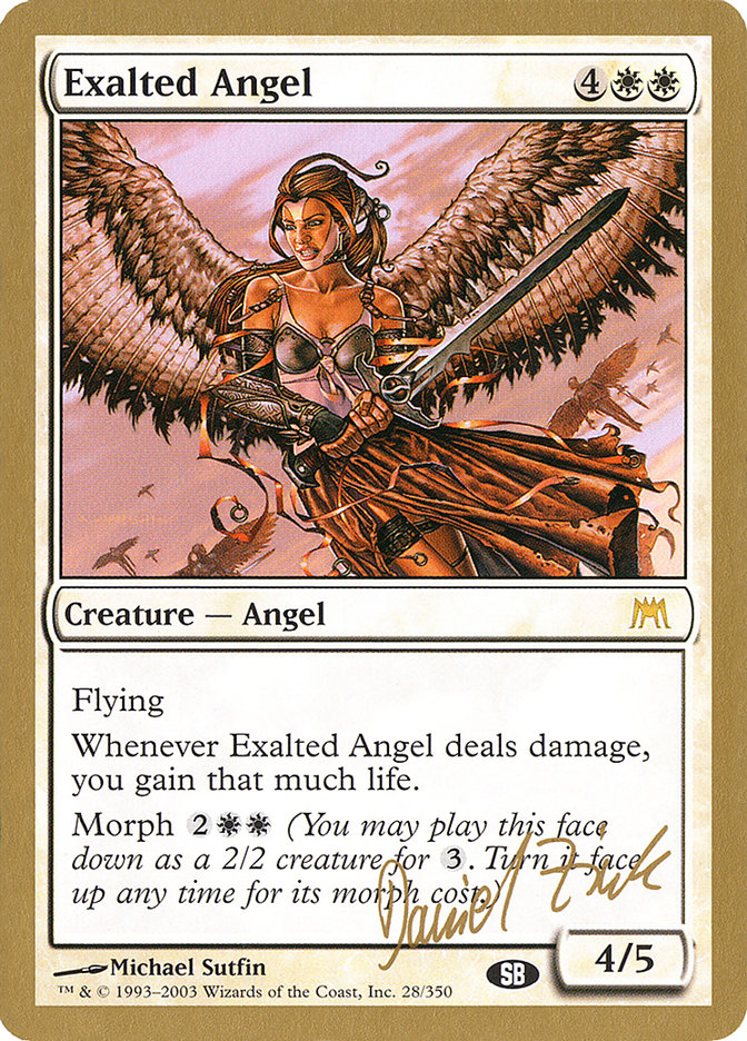 Exalted Angel (Daniel Zink) (SB) [World Championship Decks 2003] | Clutch Gaming