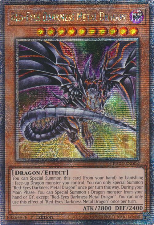Red-Eyes Darkness Metal Dragon (Alternate Art) [RA04-EN003] Quarter Century Secret Rare | Clutch Gaming