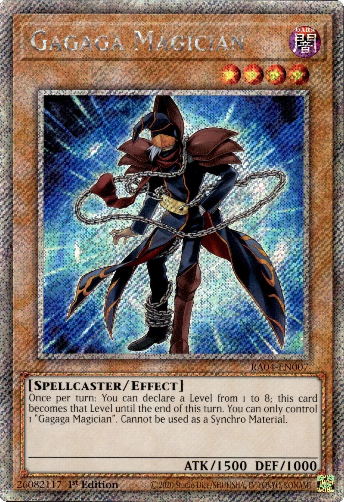 Gagaga Magician [RA04-EN007] Platinum Secret Rare | Clutch Gaming