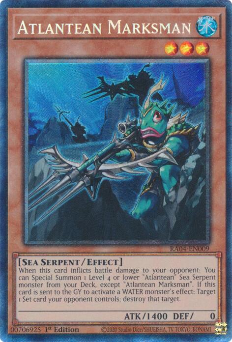 Atlantean Marksman [RA04-EN009] Prismatic Collector's Rare | Clutch Gaming