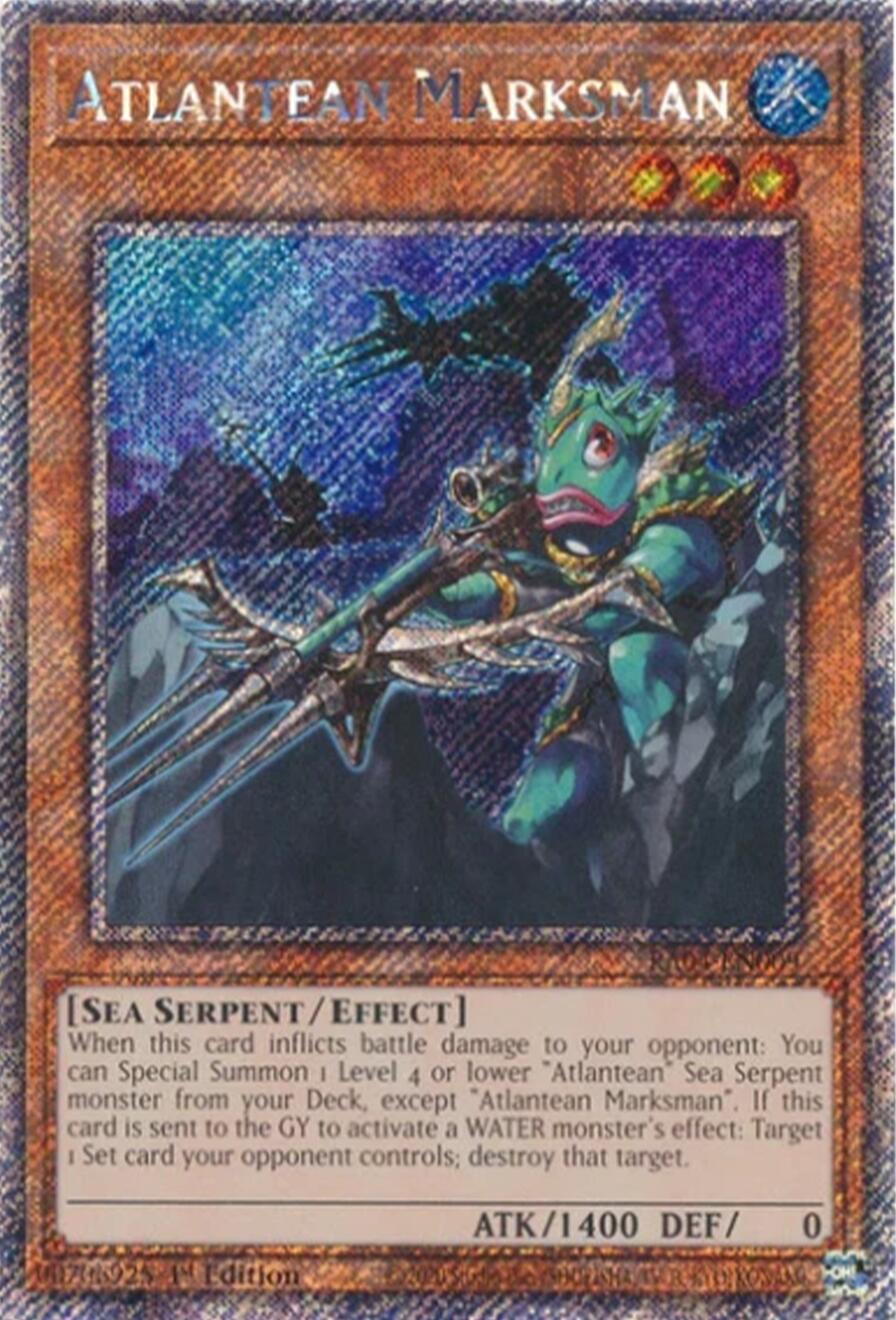 Atlantean Marksman [RA04-EN009] Platinum Secret Rare | Clutch Gaming