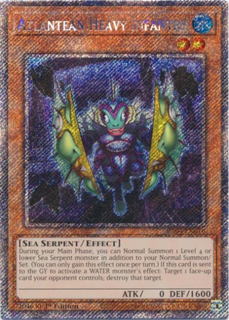 Atlantean Heavy Infantry [RA04-EN010] Platinum Secret Rare | Clutch Gaming